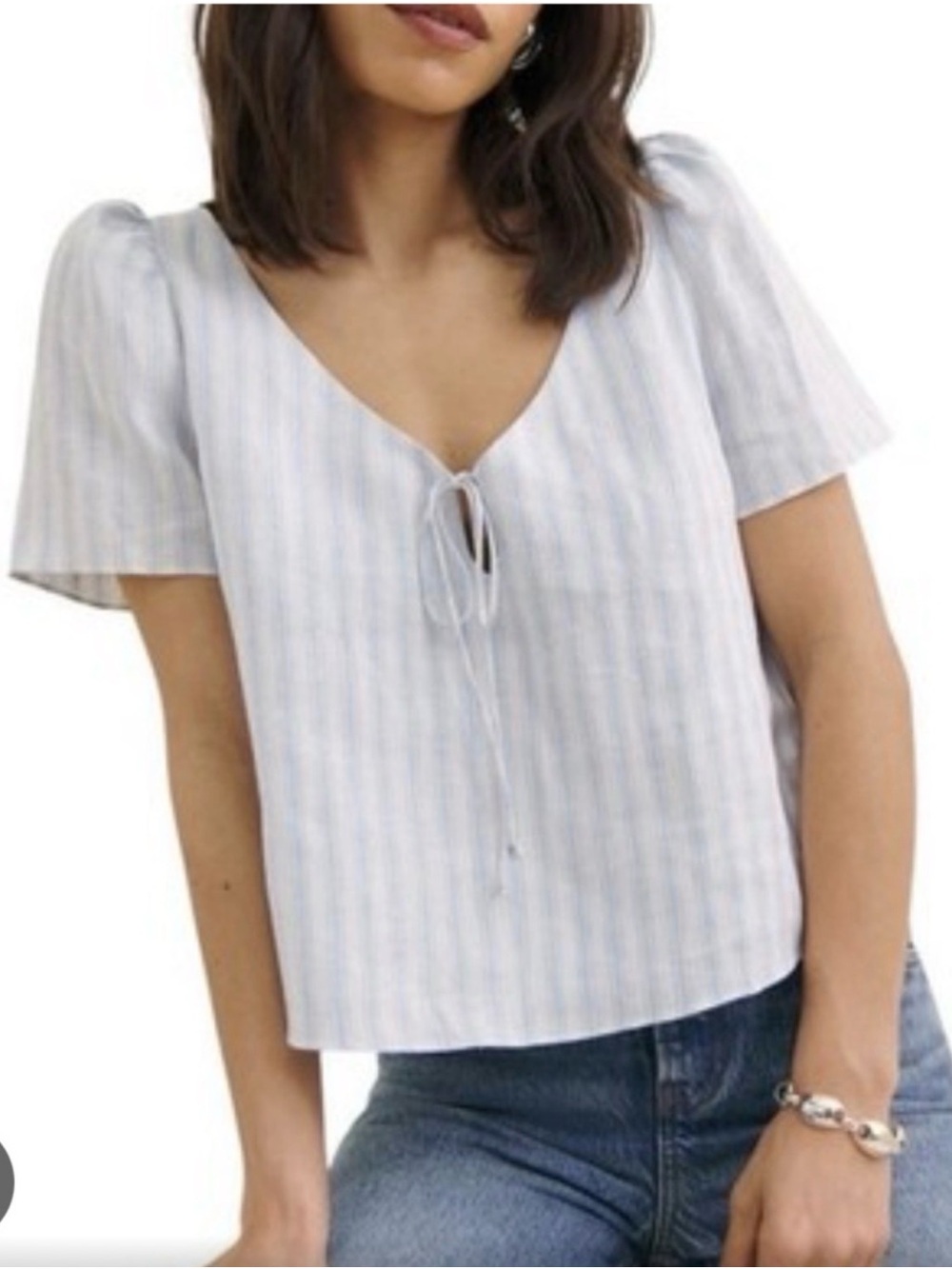Reformation Mayla Linen Top